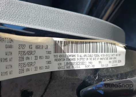 2006 Jeep Grand Cherokee Overland from USA, damaged, VIN 1J8HS68216C218311